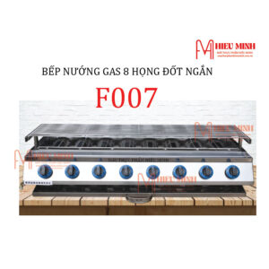 Bếp Nướng Gas 8 Họng Đốt Ngắn