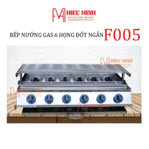 Bếp nướng gas 6 họng đốt ngắn