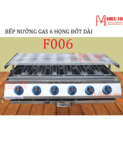 Bếp nướng gas 6 họng đốt ngắn