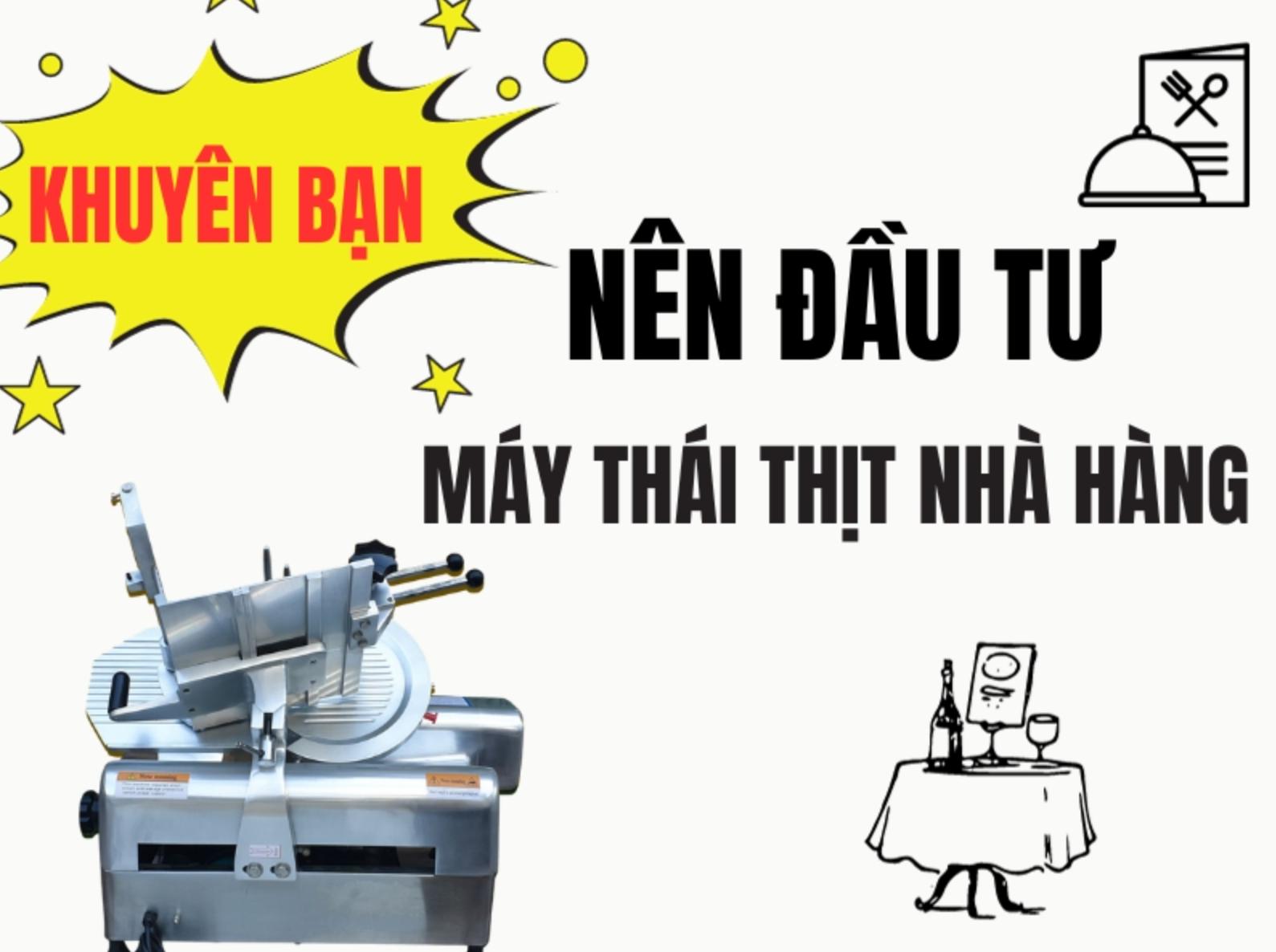 Vì sao nên đầu tư máy thái thịt ?