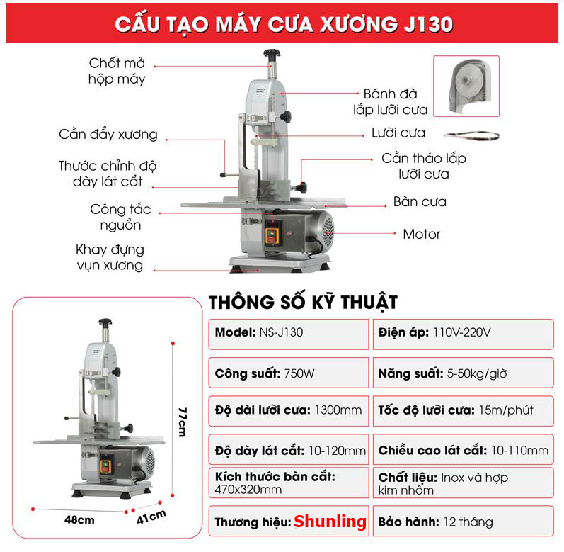 Máy cưa xương J130